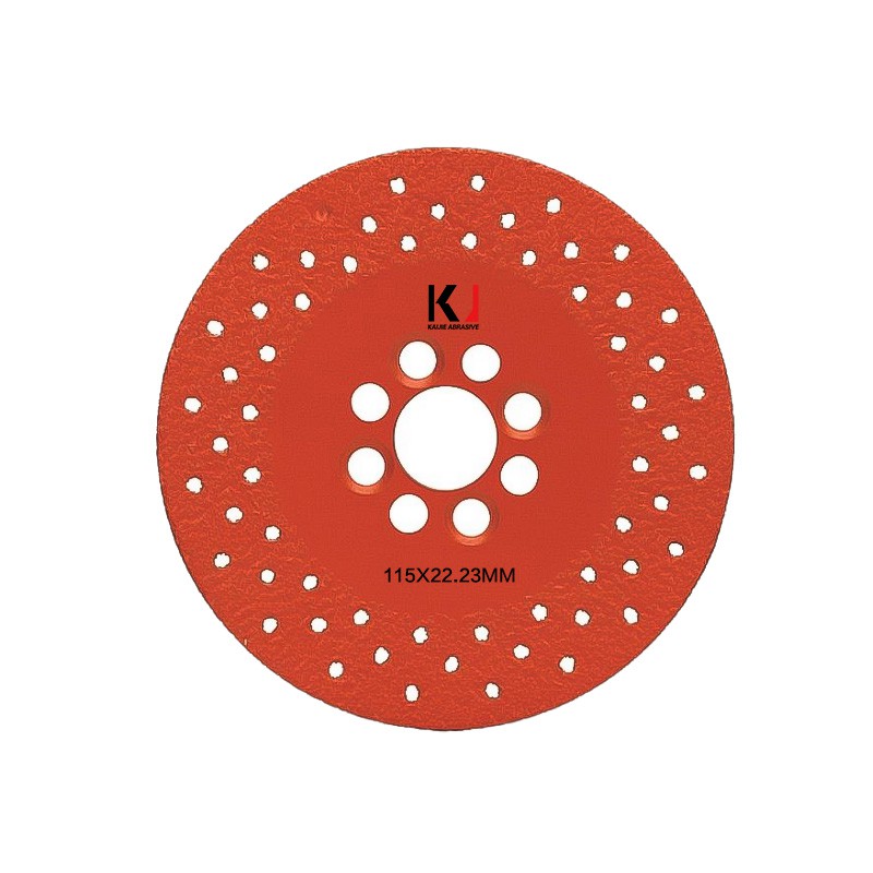 Fulla de tall de pedra de diamant soldada al buit